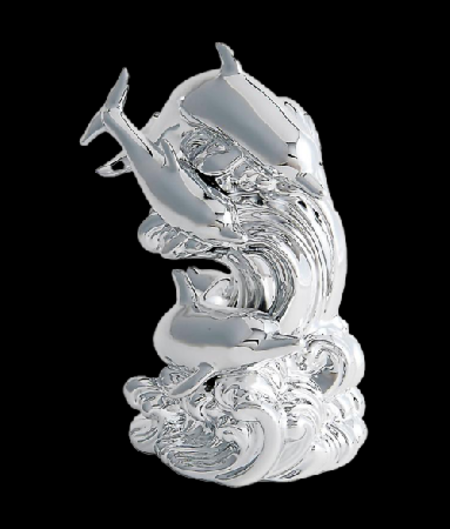 Platinum Dolphin（プラチナムドルフィン）バースセレクション XO 40％ 500ml 陶器（重量1713g）※ボトル破損